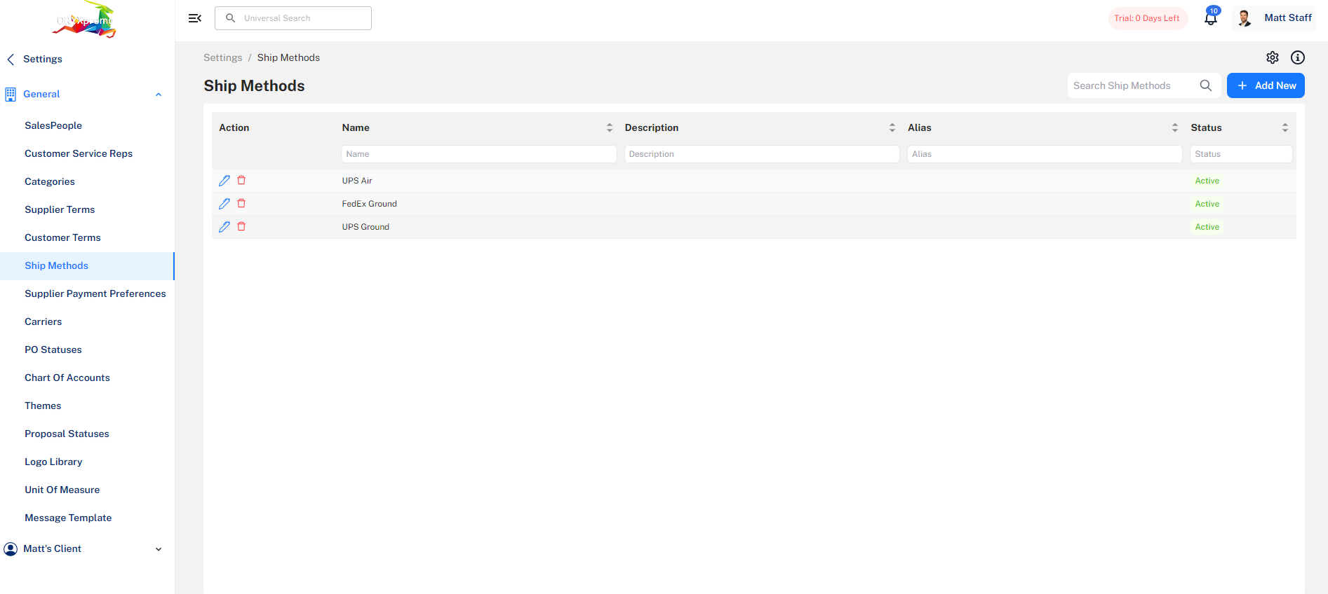 How To Add A Ship Method – OMG Presentations & Order Management